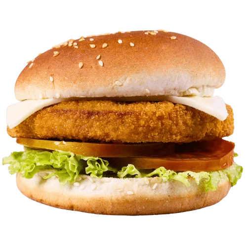 Hamburguesa de Pollo Sencilla Sin Papa Francesa