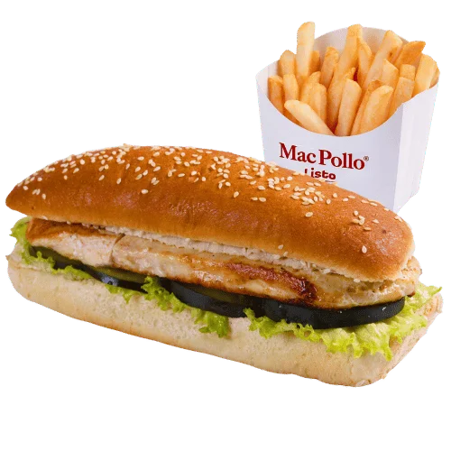 Combo de Sándwich de Pechuga Asada + Papa Francesa